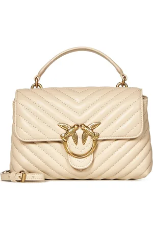 Pinko Taske, Dame, , ONE SIZE, Læder, Chevron-Quilted Håndtaske