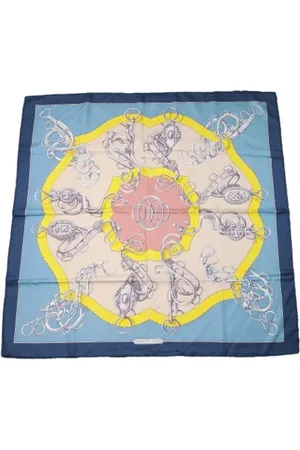 Hermès Pre-owned, Dame, Flerfarvet, ONE SIZE, Tyl, Pre-owned Silke trklaeder