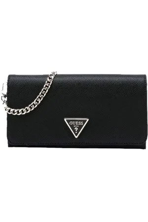 Guess Taske, Dame, Sort, ONE SIZE, Uld, Klassisk Kortholder Pung med Flere Rum