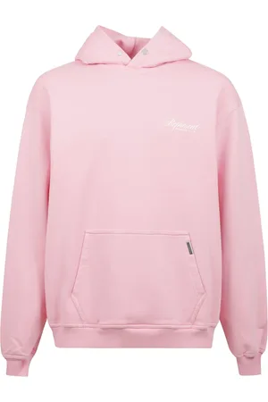 Represent Sweathshirts & Hoodies, Herre, Lyserød, S, Hættetrøje med trykknaplukning