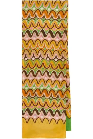 Maliparmi Tilbehør, Dame, Flerfarvet, ONE SIZE, Silke Kollektion Print Stole