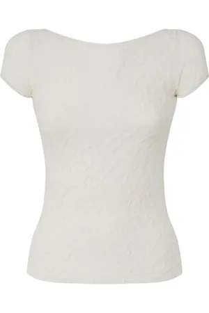 Pinko Bluser & Skjorter, Dame, Hvid, L, Uld, Hvid Blonde Ryg Topwear