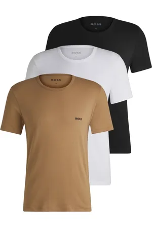HUGO BOSS Top, Herre, Flerfarvet, XL, Bomuld, Klassisk kortærmet T-shirt