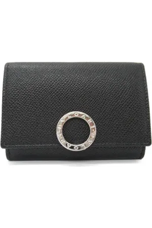 Bvlgari Pre-owned, unisex, Sort, ONE SIZE, Tyl, Pre-owned Laeder punge