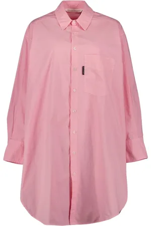 Palm Angels Bluser & Skjorter, Dame, Lyserød, XS, Skjortekjole til kvinder