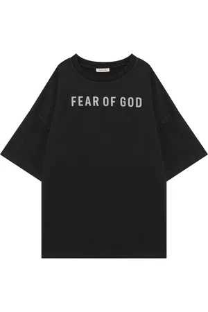 FEAR OF GOD Top, Herre, Sort, L, Bomuld, Kortærmet rund hals T-shirt