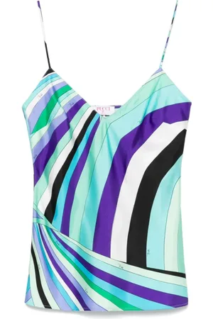 Emilio Pucci Top, Dame, Grøn, S, Elegant Top til Kvinder
