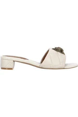 Kurt Geiger Sko, Dame, , 36 EU, Læder, Quiltet læder sandaler til kvinder