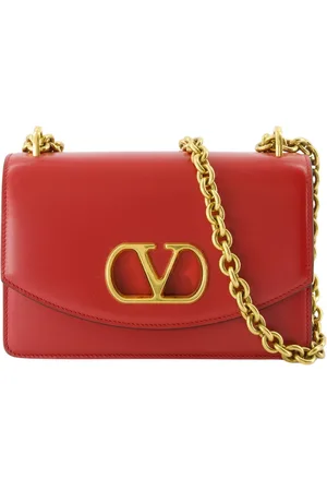 VALENTINO GARAVANI Taske, Dame, Rød, ONE SIZE, Læder, Rød Læder VLogo Vain Taske