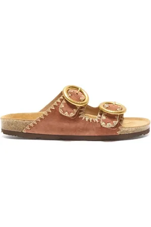 Maliparmi Sko, Dame, Gul, 39 EU, Læder, Raffia Læder Sandaler
