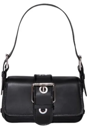 By Far Taske, Dame, Sort, ONE SIZE, Uld, Eloise Sort Crossbody Taske med Spænde