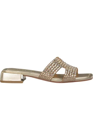Alma en Pena Sko, Dame, Gul, 38 EU, Jewel flad sandal