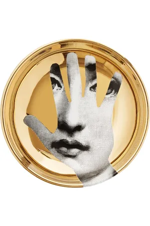 FORNASETTI Home, unisex, Flerfarvet, ONE SIZE, Rund Askebæger Tema og Variationer