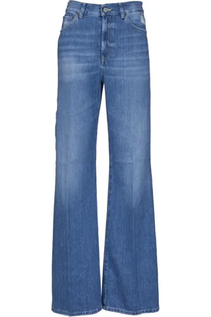 Dondup Jeans, Dame, Blå, W26, Uld, Blå Stilfulde Bukser