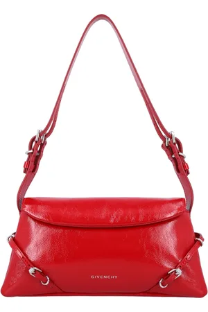 Givenchy Taske, Dame, Rød, ONE SIZE, Læder, Rød Patentlæder Håndtaske med Klapslukning