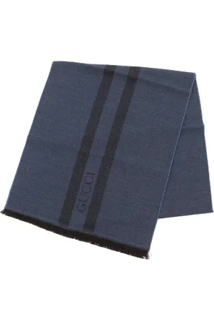 Gucci Pre-owned, Dame, Blå, ONE SIZE, Uld, Pre-owned Canvas trklaeder
