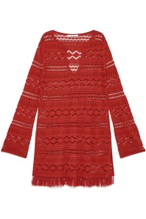 Maliparmi Kjole, Dame, Rød, M, Nylon, Blonde Strik Rust Sweater