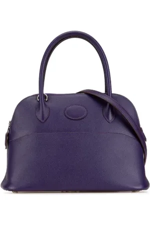 Hermès Pre-owned, Dame, Lilla, ONE SIZE, Uld, Pre-owned Laeder hndtasker