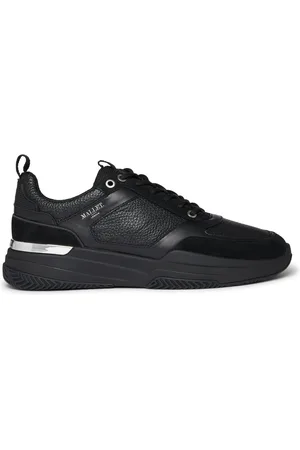 Mallet Sko, Herre, Sort, 43 EU, Læder, Sort Sølv Læder Sneakers Radnor