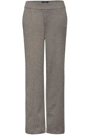 Street one Bukser, Dame, Grå, 2XL L30, Sort Viskose Jeans Pant