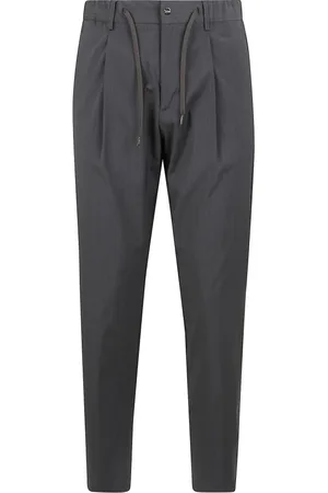 HERNO Bukser, Herre, Grå, M, Slim Fit Snørebukser