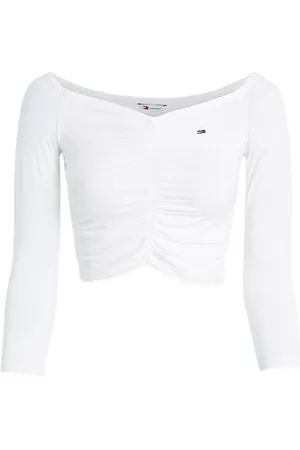 Tommy Hilfiger Top, Dame, Hvid, M, Uld, 90