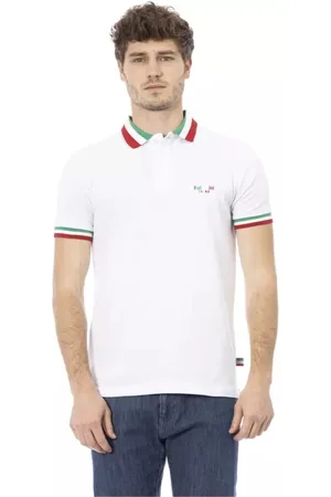 BALDININI Top, Herre, Hvid, 2XL, Bomuld, Hvid Bomuld Herre Polo Skjorte