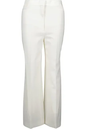 Stella McCartney Bukser, Dame, Hvid, XS, Skræddersyet Plisserede Bukser