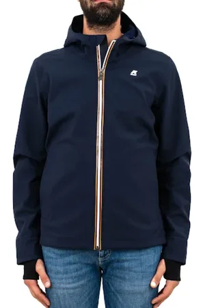 K-Way Jakke, Herre, Blå, 3XL, Uld, Blå Jakke Aw23 Stilfuld Beskyttelse