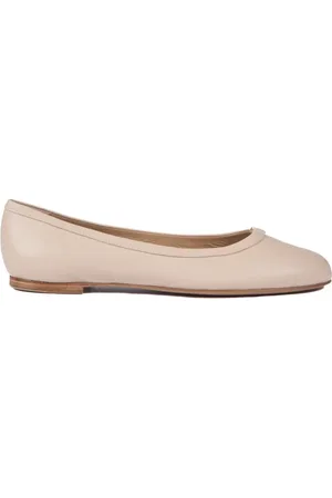 Chloé Sko, Dame, , 38 EU, Uld, Rosa læder ballerina flade med guld charm