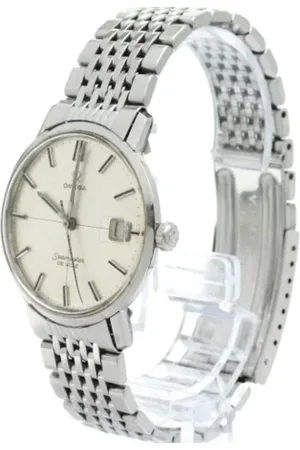 Omega Pre-owned, Herre, Grå, ONE SIZE, Pre-owned Rustfrit stal watches