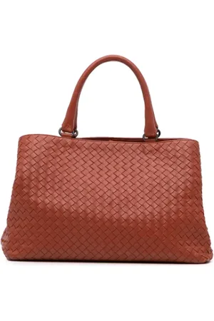 Bottega Veneta Pre-owned, Dame, Rød, ONE SIZE, Tyl, Pre-owned Laeder totes