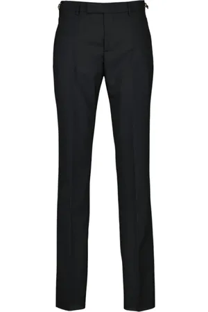 VERSACE Bukser, Herre, Sort, M, Uld, Medusa Straight Cut Wool Pants
