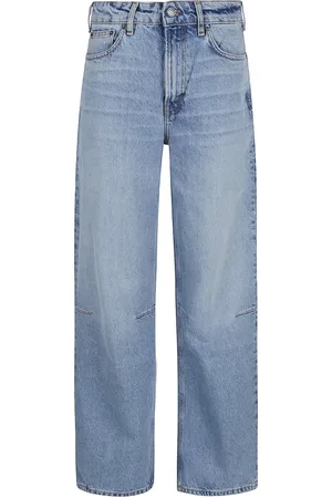 Fiorucci Jeans, Dame, Blå, W25, Bomuld, Stræk Baggy Jeans