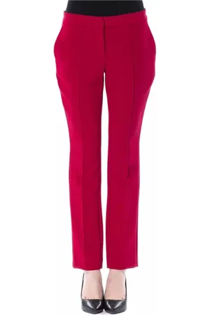 Byblos Bukser, Dame, Rød, S, Fuchsia Slim Fit Damebukser
