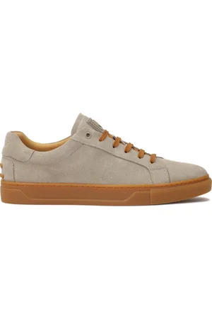 Kazar Sko, Herre, , 42 EU, Uld, Taupe ruskind sneakers med brune tilbehør