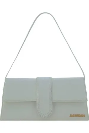 Jacquemus Taske, Dame, Hvid, ONE SIZE, Uld, Lang Skuldertaske med Justerbar Strop