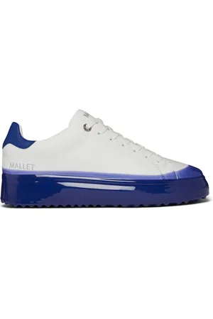 Mallet Sko, Herre, Hvid, 44 EU, Uld, Blå Dip Cupsole Sneakers