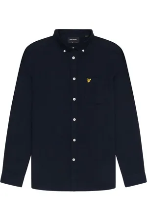 Lyle & Scott Skjorte, Herre, Blå, S, Bomuld, Klassisk Oxford Skjorte