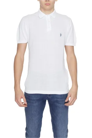 U.S. Polo Assn. Top, Herre, Hvid, L, Bomuld, Hvid Bomuld Polo Skjorte Klassisk Pasform