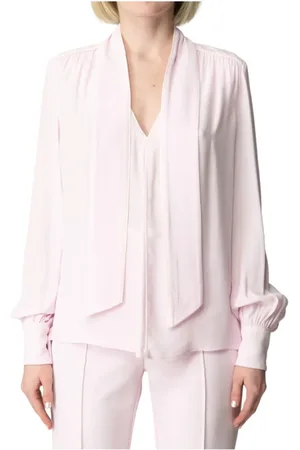 Elisabetta Franchi Bluser & Skjorter, Dame, Lyserød, M, Uld, Stilfuld 100%vi Kjole