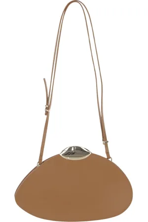 BENEDETTA BRUZZICHES Taske, Dame, Brun, ONE SIZE, Læder, Læder Crossbody Taske Magnetisk Lukning Brun