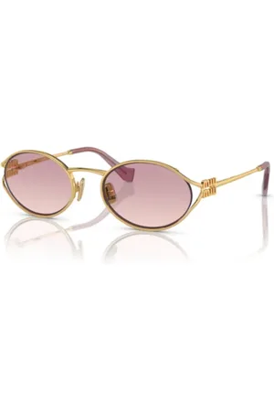 Miu Miu Tilbehør, unisex, Gul, ONE SIZE, Uld, Elegante solbriller til din stil