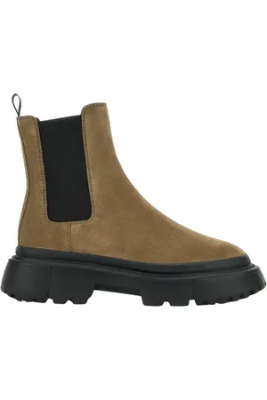 Hogan Sko, Dame, Brun, 36 EU, Elegant Beige Ankelstøvler Aw23