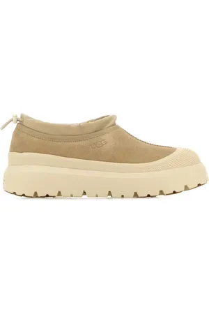 UGG Sko, Herre, , 42 EU, Uld, Sand Ruskind Gummi Slip-On Sneakers