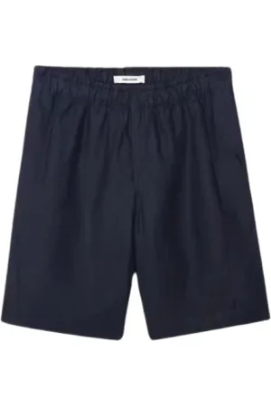 Zadig & Voltaire Shorts, Herre, Blå, 2XL, Korte Sommer Shorts