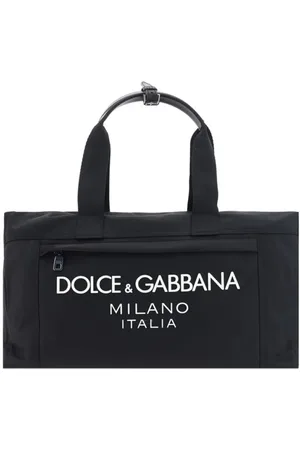 Dolce & Gabbana Taske, Herre, Sort, ONE SIZE, Uld, Monogram Rejsetaske med Lynlås