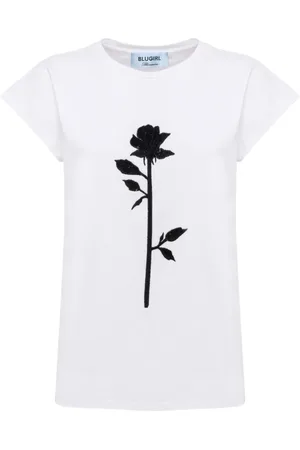 Blugirl Top, Dame, Hvid, XS, Bomuld, Bomuld Elastan Blanding Stilfuldt Tøj