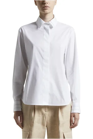 PESERICO SIGN Bluser & Skjorter, Dame, Hvid, S, Bomuld, Blouses & Bluser