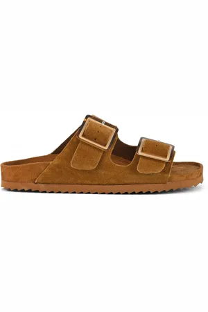 Colors of California Sko, Dame, Brun, 38 EU, Uld, Sandal med dobbelt spænde i ruskind